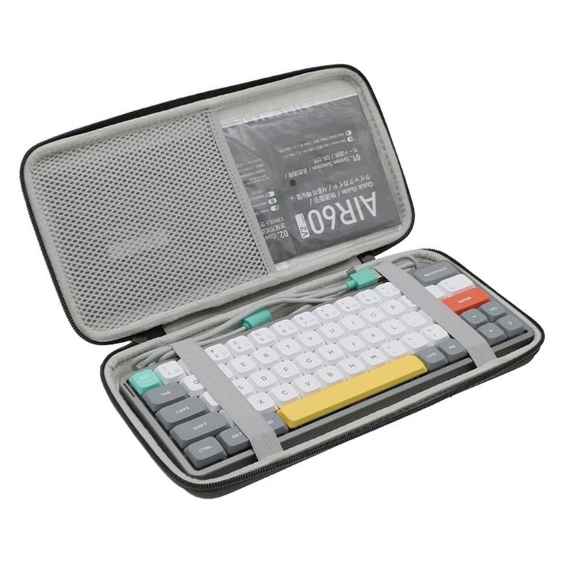Protective Storage Bag For  Air60 V2 Keyboards Case With Soft Lining For Cushioning Soft Lined Keyboard Pouch