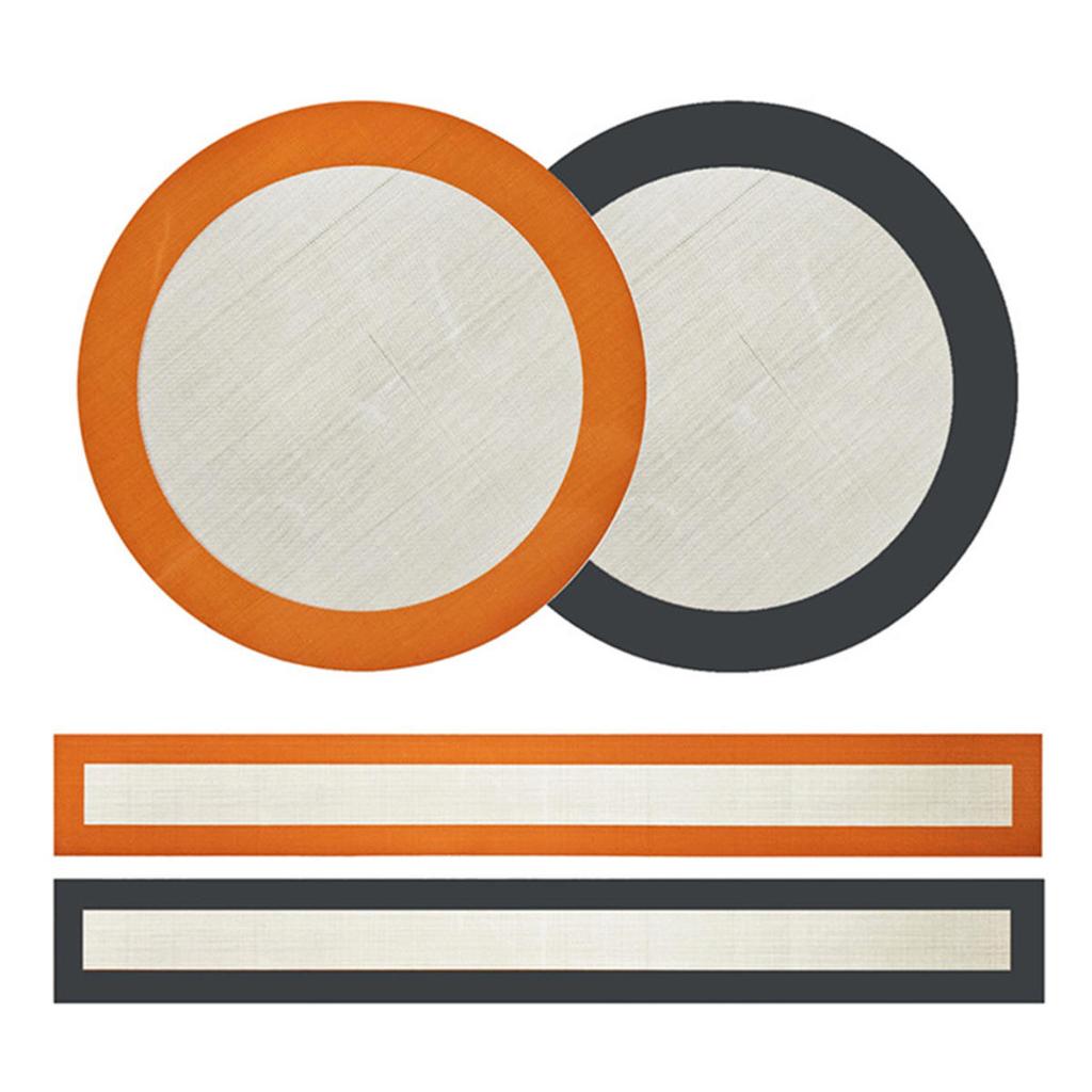 1Set Silicone Baking Liners Reusable Baking Dish Non-Stick Food Safe Silicone Mats Heat-Resistant Bread Grilling Platter for Baking Kitchen Tools