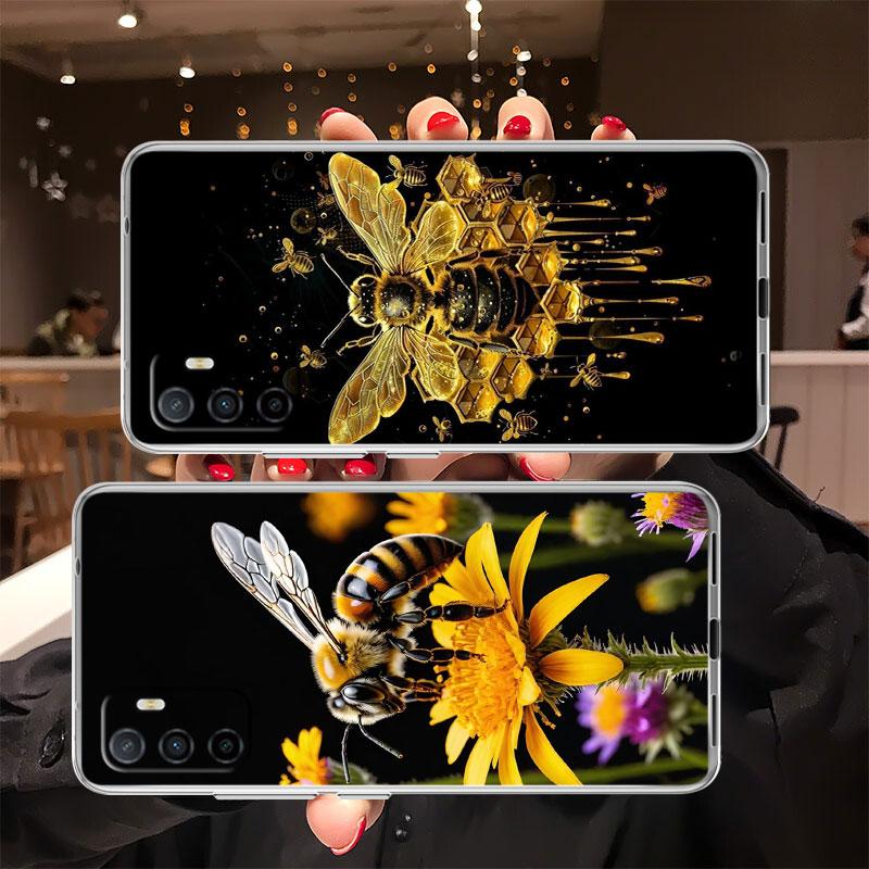 IK7 Мультяшный чехол для телефона Art Bees для Motorola Moto G10 G20 G30 G31 G32 G34 G35 G41 G42 G50 G51 G52 G55 G60 G60S G62 G71 G72 G75