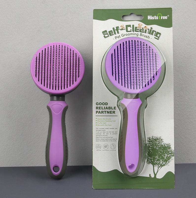Pet comb dog cat hair removal needle comb cat hair dog hair cleaning artifact pet self-cleaning fading comb