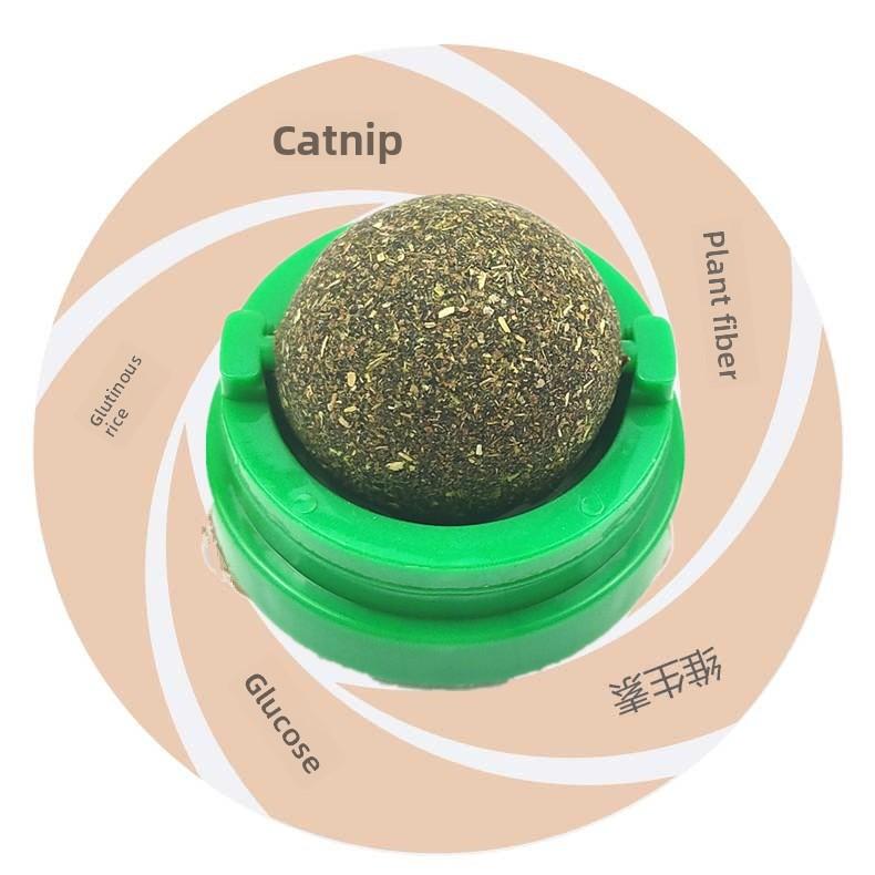 Pet Toys, Mint Balls, Cat Toys, Rotating Self-adhesive Cat Lollipops, Teeth Grinding, Biting Resistant Cat, Boring Cat Grass