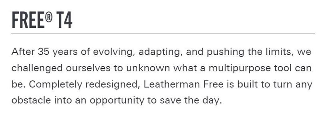 Leatherman YL832686 БЕСПЛАТНЫЙ T4 Многофункциональный инструмент 12 функций из нержавеющей стали (6760)