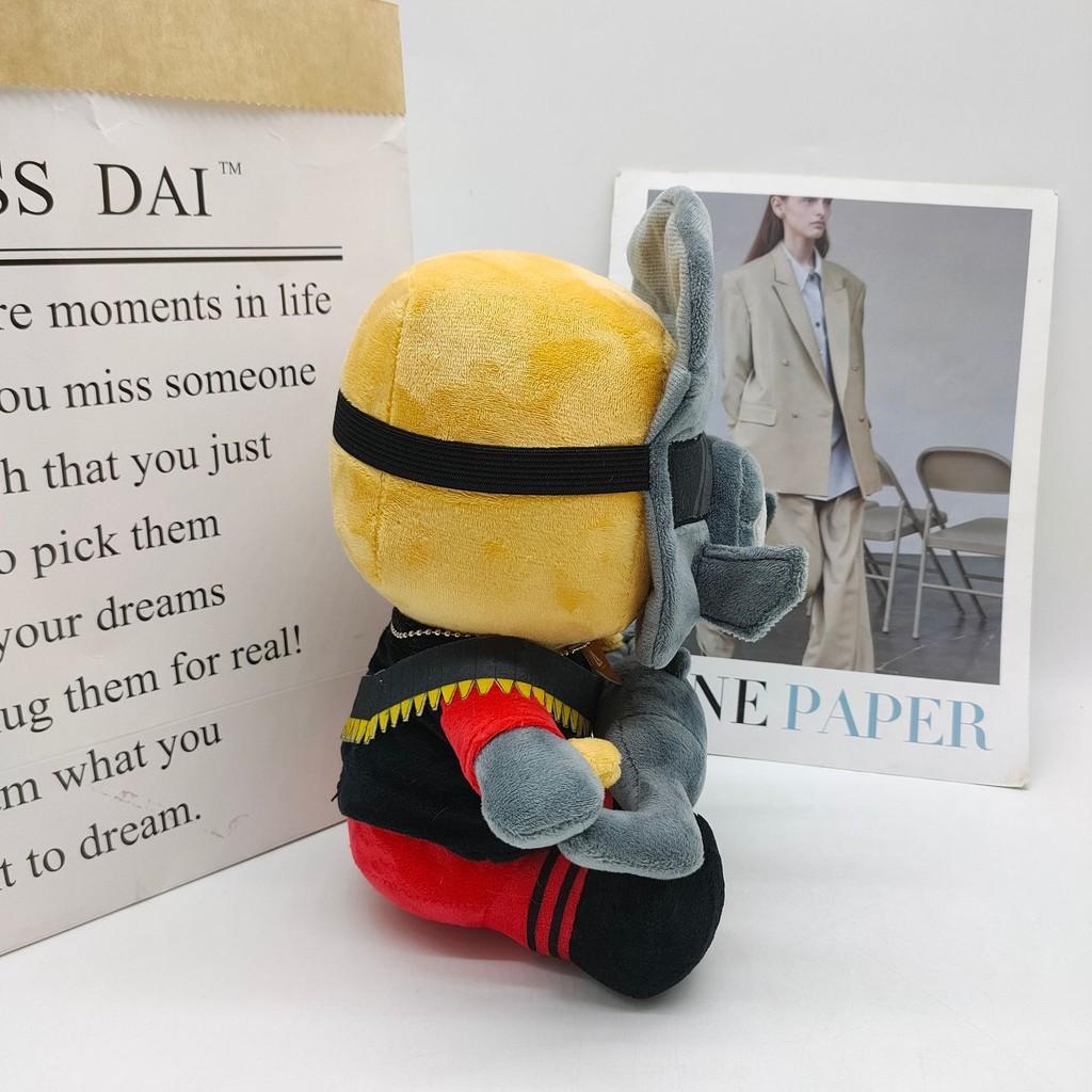 Плюшевая кукла Roblox Minigunner Masked Man: Мягкая набивная коллекционная фигурка со съемной маской