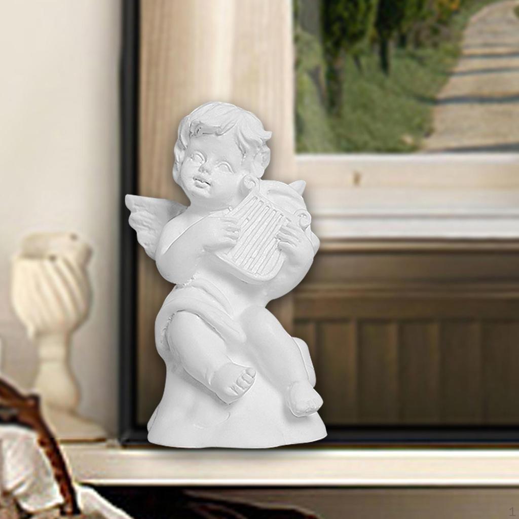 Фигурка херувима, маленькая статуэтка ангела, поделки из смолы, мини-скульптура, украшение для стола в отеле