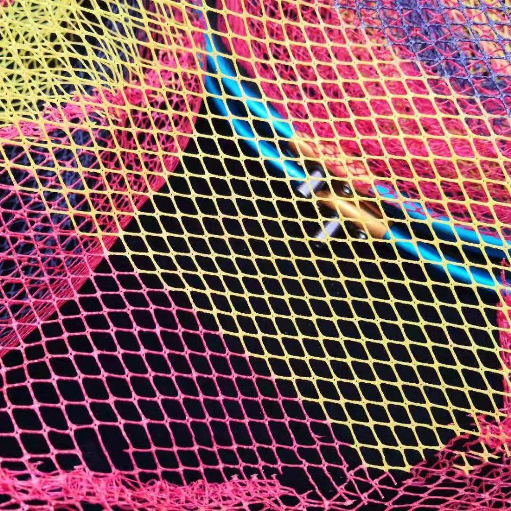 Foldable Mesh Fishing Nets Head Fishing Scoop Landing Net Fishing Hand Net Outdoor Fish Catching