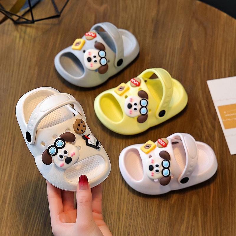 EVA Women's summer cartoon cute non-slip indoor bathing thick-soled slippers, baby sandals