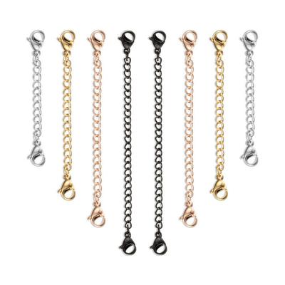 Удлинитель цепочки для ожерелья, браслета, практичный, многофункциональный, изысканный замок-лобстер, удлинитель для самостоятельной работы, безопасность, разная длина