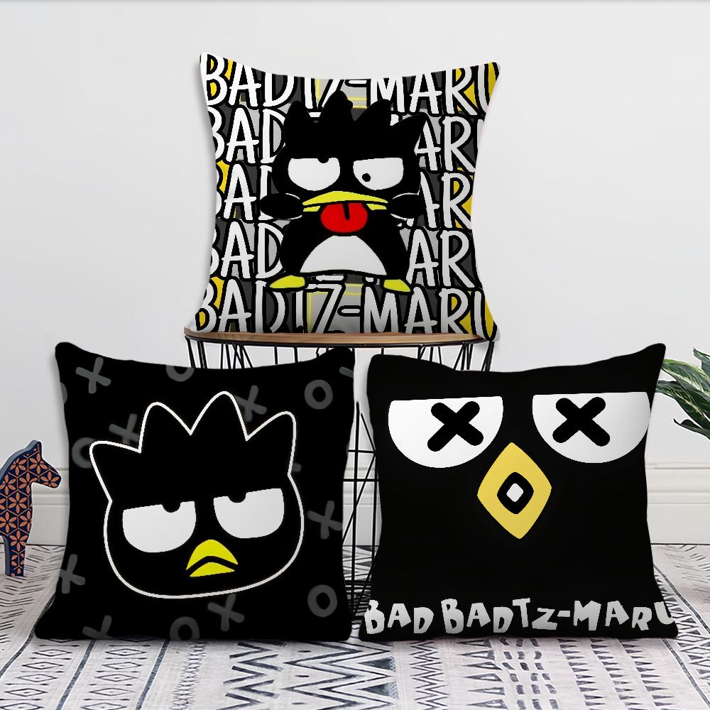 BAD Comfortable Soft Pillow Case B-BADTZ for Sofa Living Room Home Decor Protective MARU Cover Cartoon Without PillowInsert