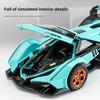 Игрушечная модель автомобиля Lambo V12 Concept Car из сплава в масштабе 1/32 со звуком, светом и пружинным механизмом - идеальный подарок для любителей автомобилей и детей