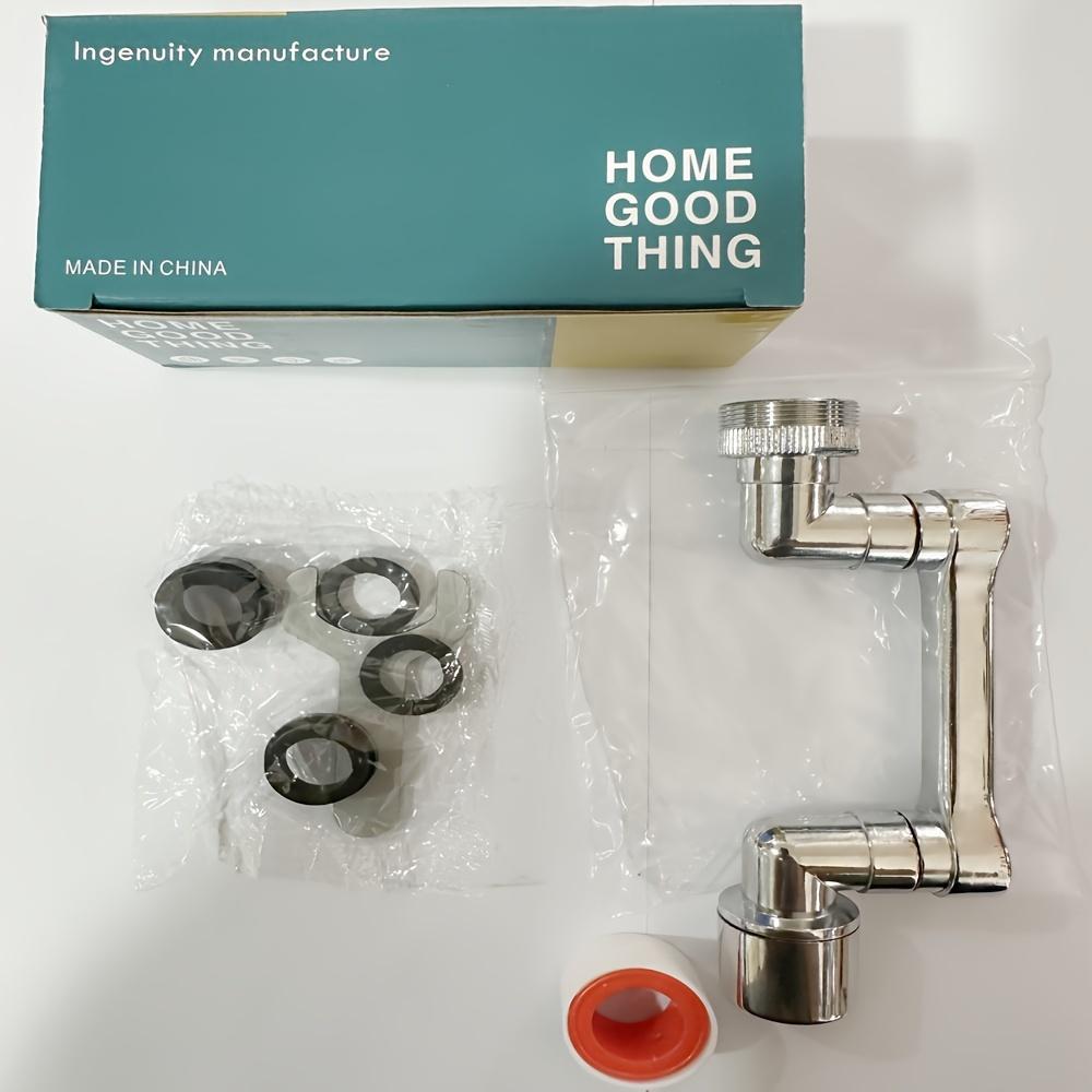 1 шт. полностью металлический удлинитель для крана с поворотом на 1080°, универсальный аэратор-баблер, фильтр против брызг, экономящий воду, насадка-распылитель для крана