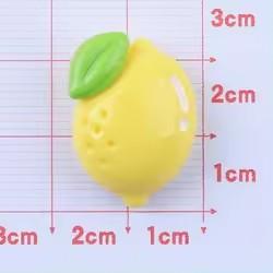 Artificial Resin Flat Back Fruit Design Fridge Magnet for Souvenir and Home Decor