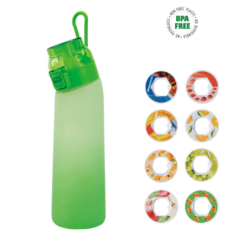 24 Oz Alr Fragrance Water Bottle Fruit Flavour Cup Frosted Gradient Drinking Bottle 700ml 8 Flavor Rings For Sports Outdoor