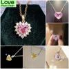 Изящные necklaces в форме сердца Романтические Свадебные Мероприятия Вечеринки Аксессуары С ослепляющими женскими цирконами Стильные Женские Украшения Шикарные Украшения