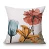 Premium Cotton Linen Pillow Case With Timeless Tulips Design For Home Decor