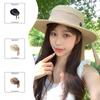 New Top Hat Spring and Summer Dome Fisherman Straw Hat Beach Trip Sun Hat Stylish and Elegant