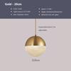 Modern LED Pendant Light Minimalist Spherical Glass Hanging Lamps For Living Rooms Study Bedroom Cafe Banquet Hall Illuminating