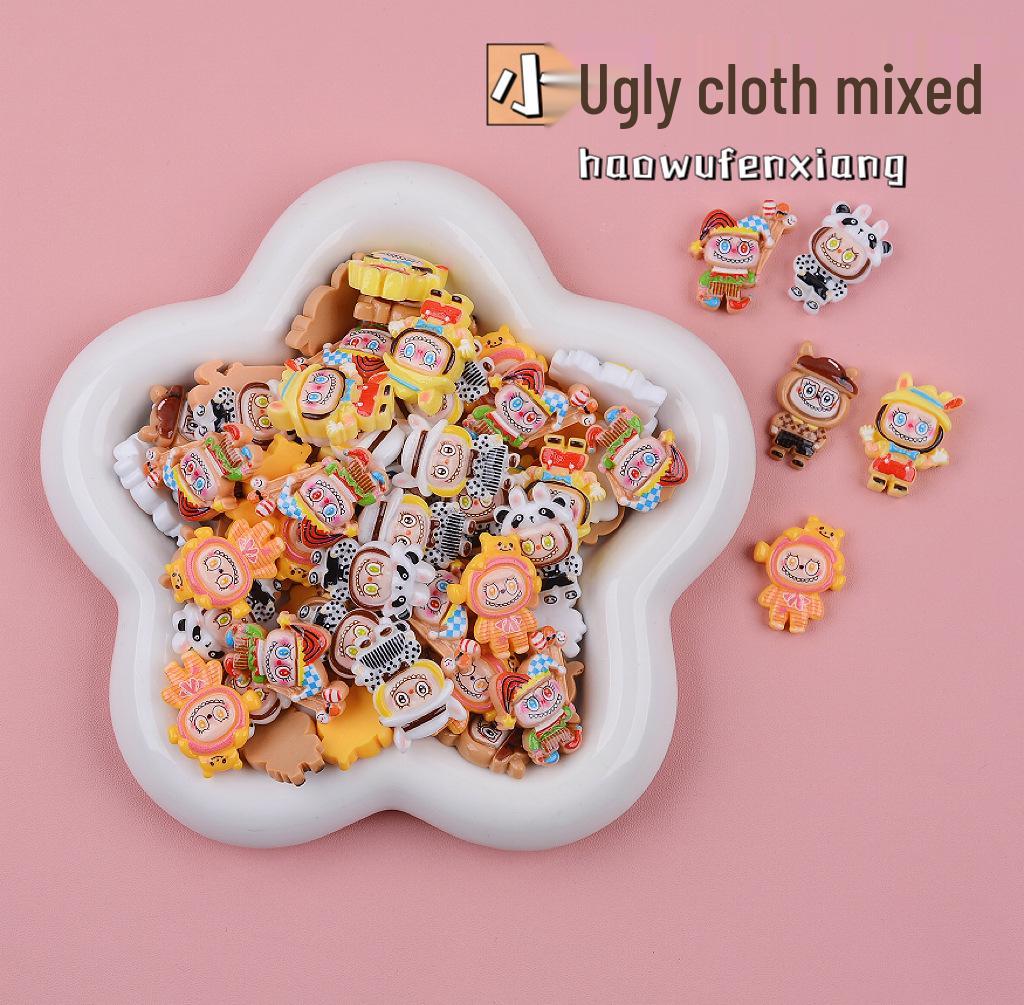 Брелок Лабубу Блайнд Бокс: Мини DIY смоляные аксессуары, Креативный подарок, Подвеска для школьного рюкзака