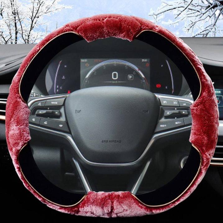 Plush Winter Steering Wheel Cover for GAC Trumpchi GS4, GS8, GS357, Yingbao, Yingku M8, M6, E8, E9