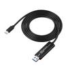 Sanwa Direct Link Cable, Data Transfer Cable, Type-C USB 3.2 (Gen 1), Compatible with Windows and Mac, Drag & Drop Support, 500-USB070