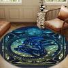 Alien Ornate Frame Round mat, Anti-slip Circle Carpet Chair rug For livingroom,Bedroom, doormat home decor Gift Christmas Gifts
