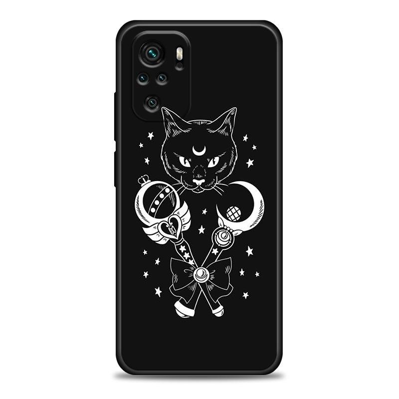 Чехол для телефона для Xiaomi Redmi Note 11 10 8 Pro 9S 8A 10S 11S Мягкий чехол Луна ведьм Таро Загадочный тотем Для Redmi Note 8Pro 10Pro