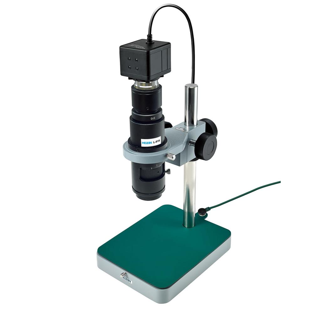 HOZAN USB Output Microscope with Standard 55-395x Magnification, Base, L-KIT571