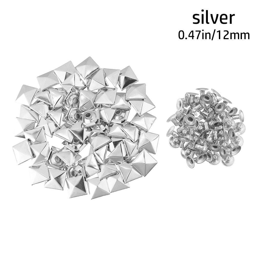 Обувь, декор сумки, аксессуары для одежды, фиксирующие шпильки в форме пирамиды, тканевые пуговицы, квадратные заклепки, металлические шипы