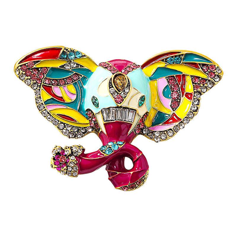 Elephant Retro Palace Femininity Ethnic Accessories Gift Brooch