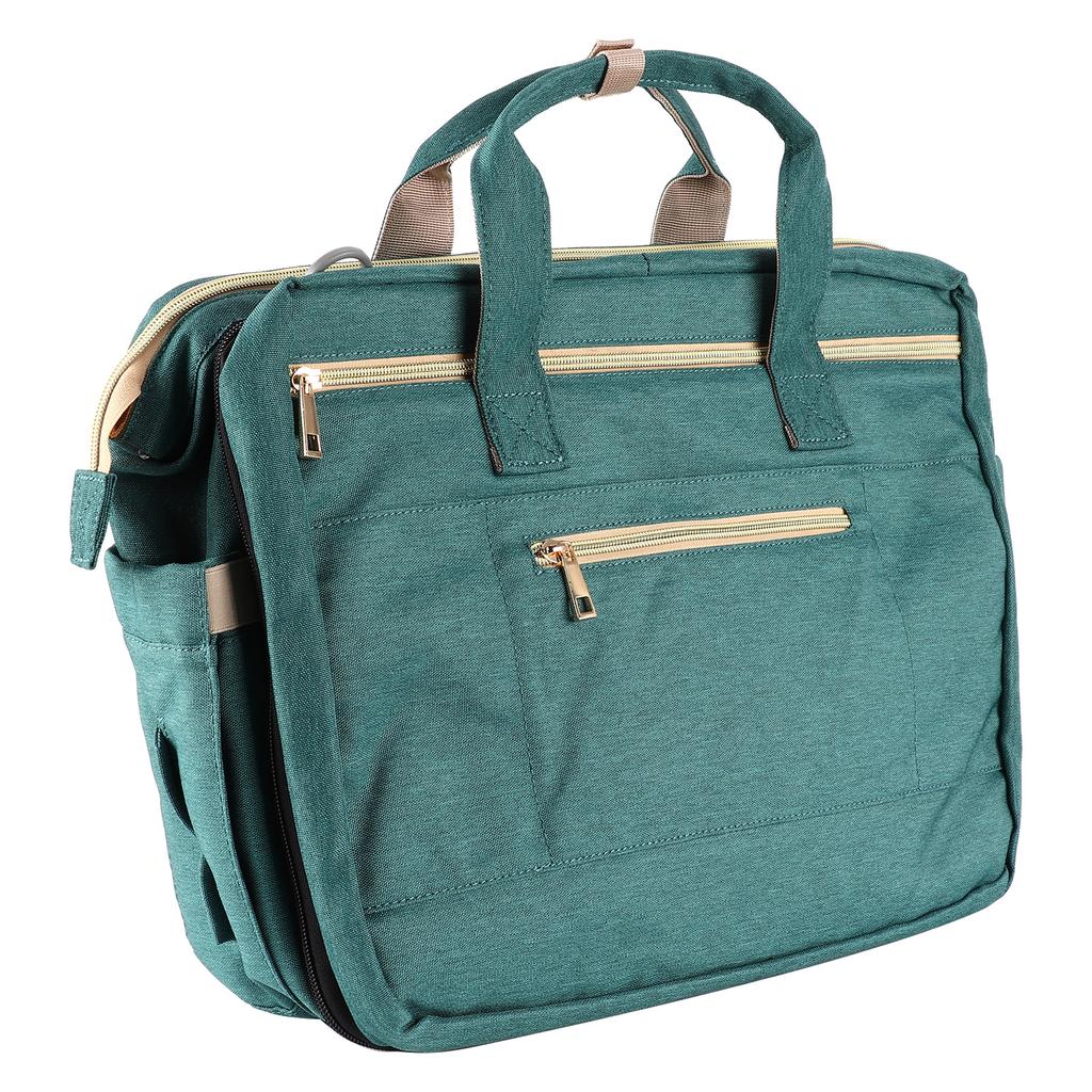 Многофункциональная складная дорожная пеленальная станция для кроватки, переносная сумка для подгузников на открытом воздухе(зеленый )