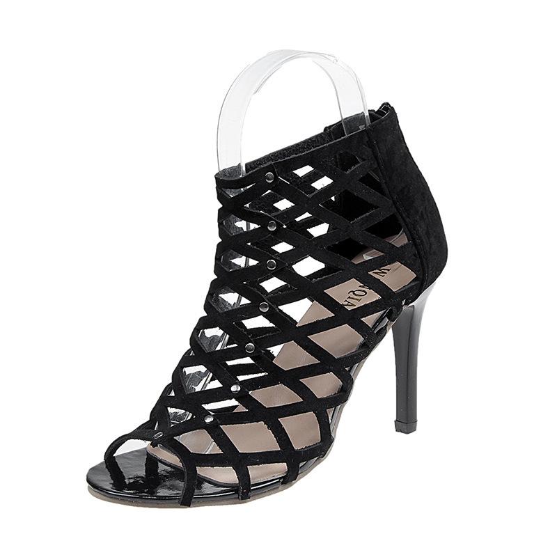 Высокие сандалии Танцевальная обувь Женская обувь для бальных танцев Латиноамериканские джазовые танцы Сапоги Сетчатые туфли на высоком каблуке Обувь для сальсы Женские летние сапоги