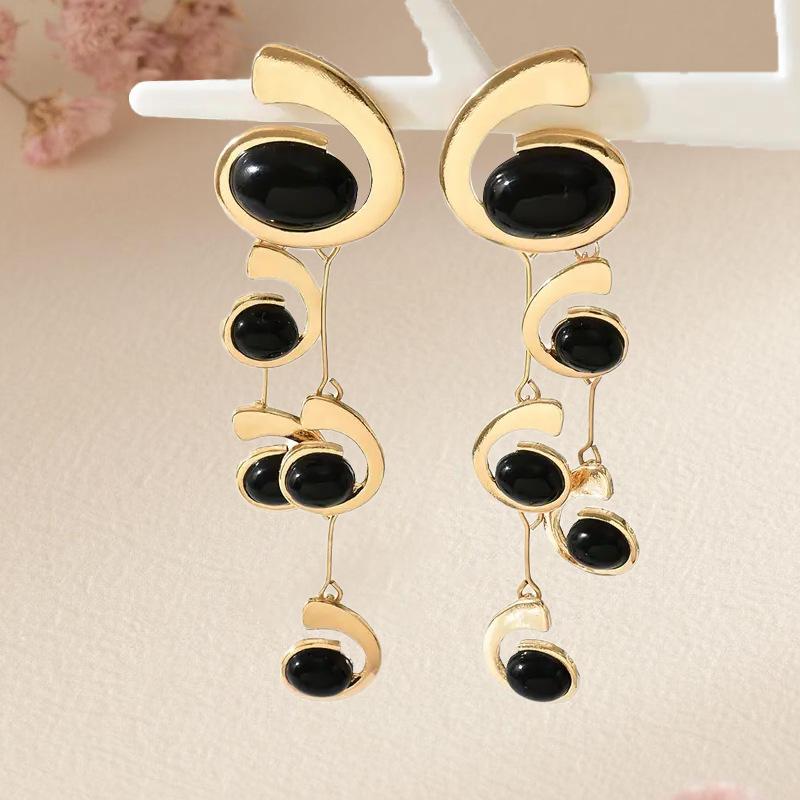 Европейские и американские серьги-подвески в форме спиральной улитки, роскошные аксессуары с темпераментом, аксессуары в преувеличенном стиле, подарки в стиле вестерн-ковбой