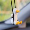 Качающаяся утка, подвесное украшение для автомобиля, домашний офис, зеркало заднего вида автомобиля, мультяшная утка, подвесное украшение в виде животного, подарок на день рождения, Рождество