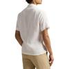 Polo Ralph Lauren Однотонная рубашка свободного кроя с коротким рукавом для мужчин белая 710966421-007