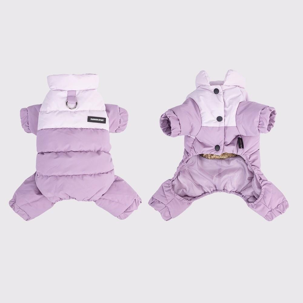 Four Legs Design Dog Jumpsuit Padded Cotton Puppy Down Jacket Warm Dog Clothes Winter Season