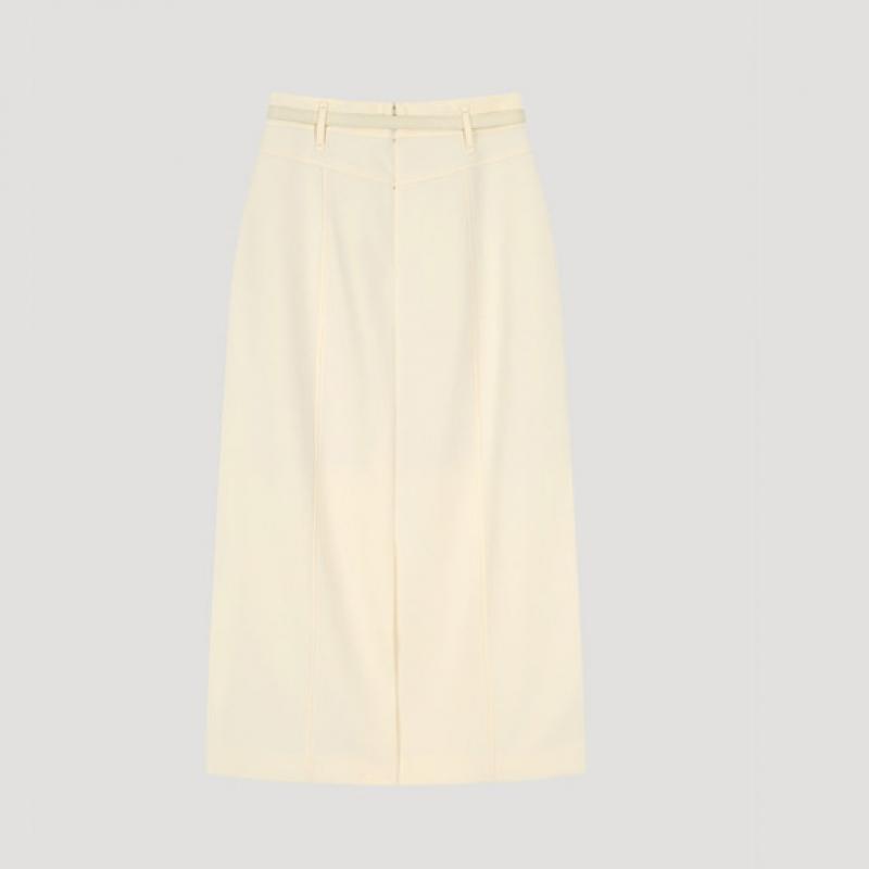  She S miSS Кожаная юбка с разрезом и поясом SwwSko31710 Cr