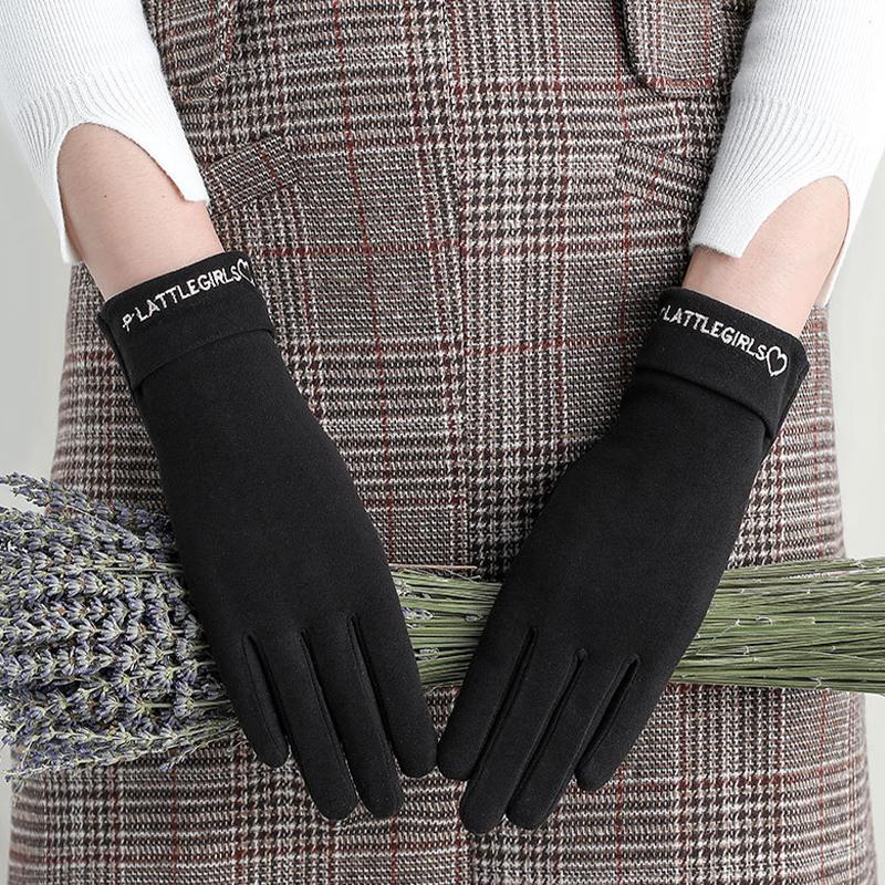 Теплые перчатки женские зимние бархатные уличные велосипедные спортивные перчатки для верховой езды утолщенные перчатки с сенсорным экраном