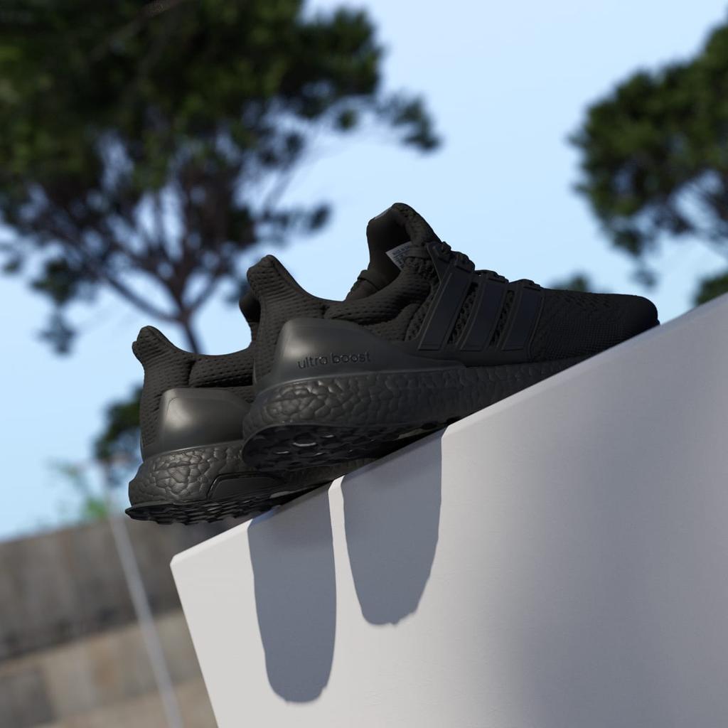adidas Ultraboost 1.0 HQ4199 Men's Sportswear Sneakers Core Black / Core Black / Beam Green
