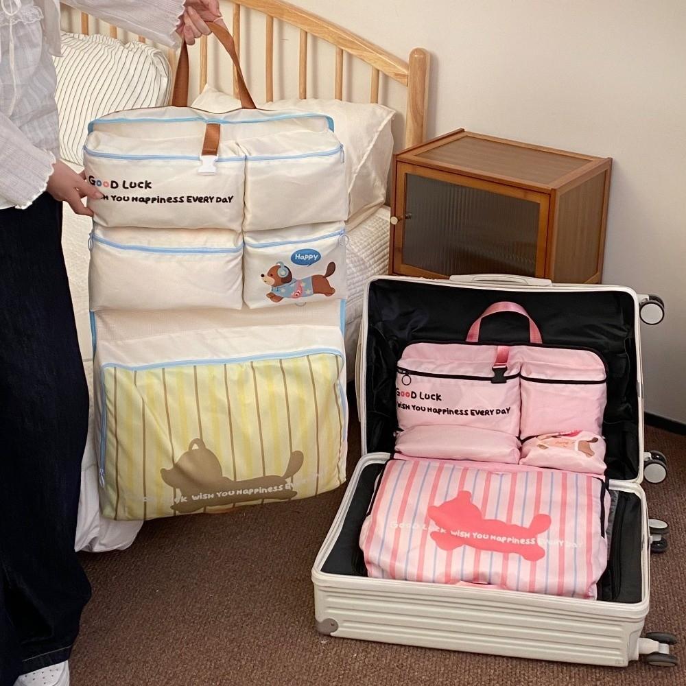 Подвесная сумка для хранения большой вместимости, мультяшная дорожная сумка, милый мешок для стирки одежды, для путешествий