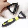 Средство для ухода за шерстью домашних животных, триммер для собак, кошек, расческа, щетка, инструмент с 10 лезвиями