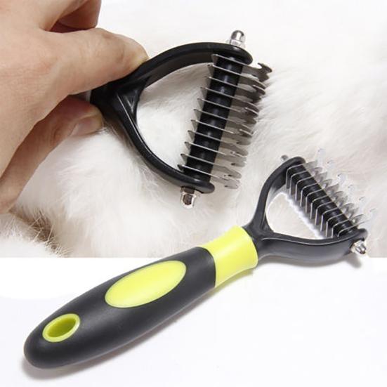 Средство для ухода за шерстью домашних животных, триммер для собак, кошек, расческа, щетка, инструмент с 10 лезвиями