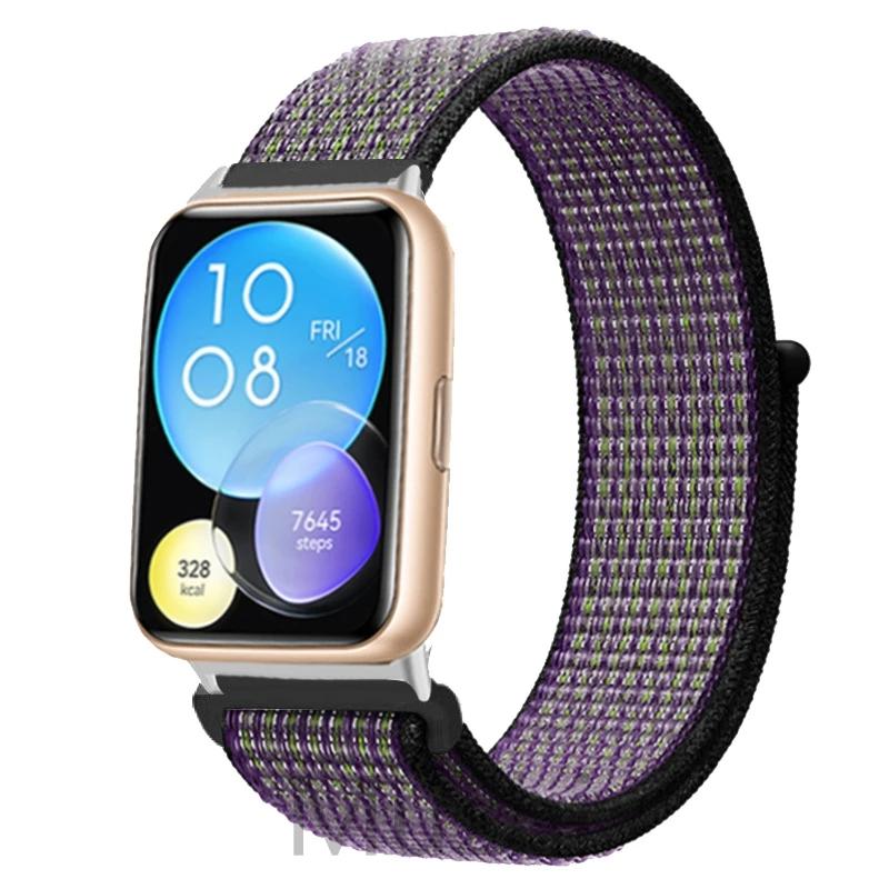 Нейлоновый ремешок для Huawei Watch Fit 2 Ремешок для умных часов Аксессуары для замены браслета Correa Huawei Watch fit2 active