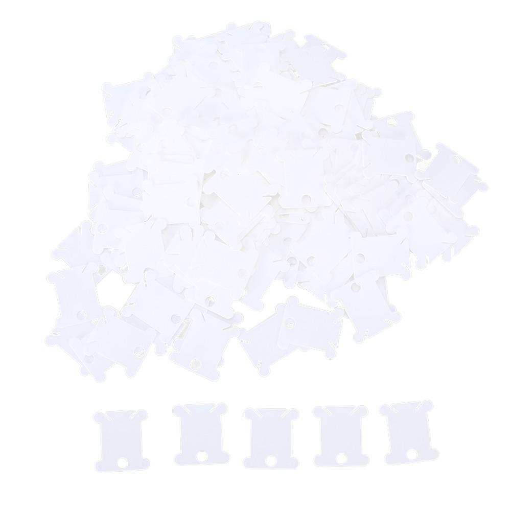 300pcs Sorting Storage Function Floss Bobbins White Embroidery Floss Cards For Cross Stitch