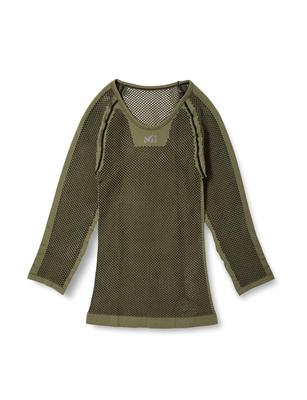 [Millet] Нижнее белье Drynamic Mesh 34 рукава Crew MIV01356 мужское оливковое L-XL