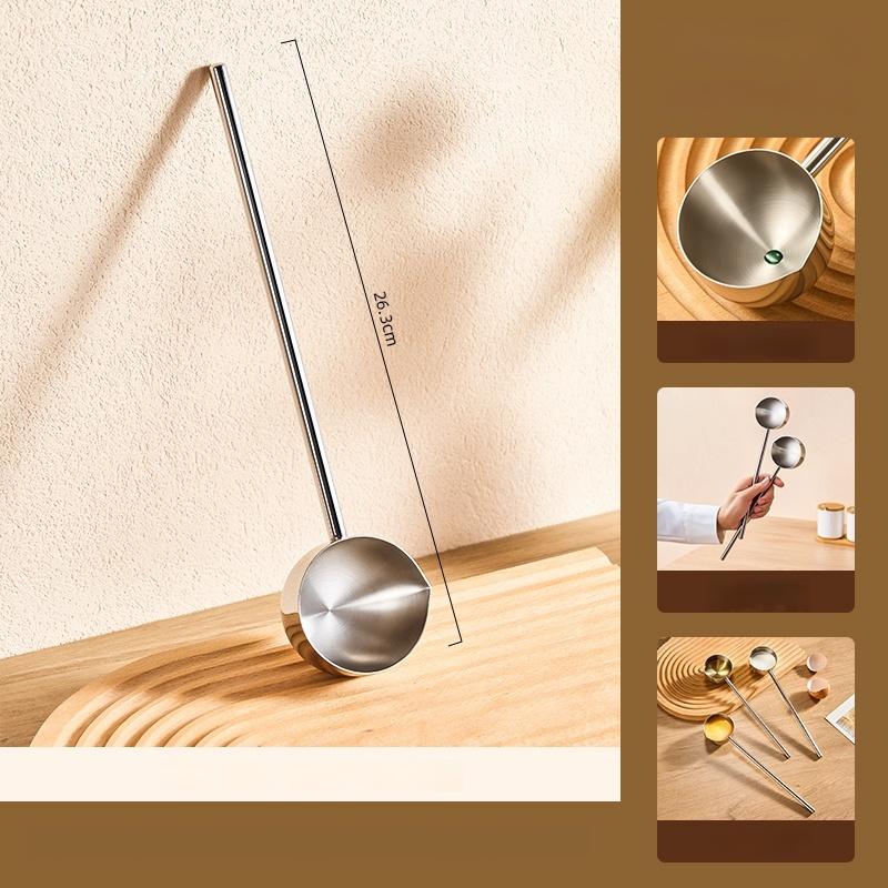 Ложки для заливки масла из нержавеющей стали, сервировочные ложки для еды, противоожоговые, ковш для масла, кастрюля с длинной ручкой, столовые ложки