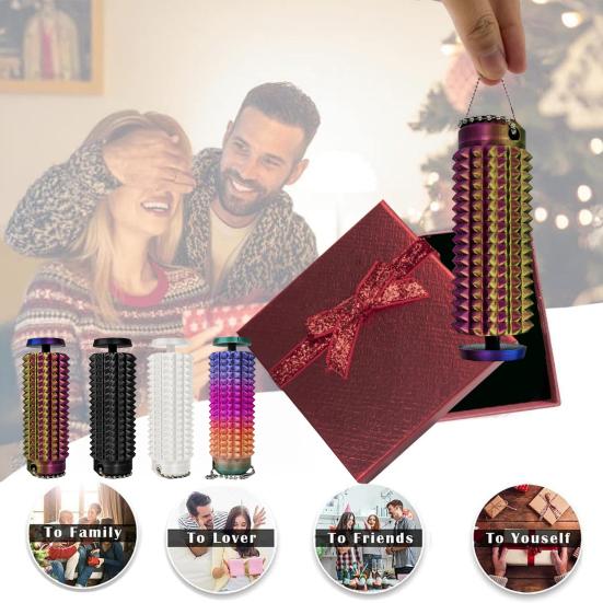 Брелок-шип для снятия тревоги, тихая сенсорная игрушка-непоседа уникальной формы барабана, брелок для снятия стресса