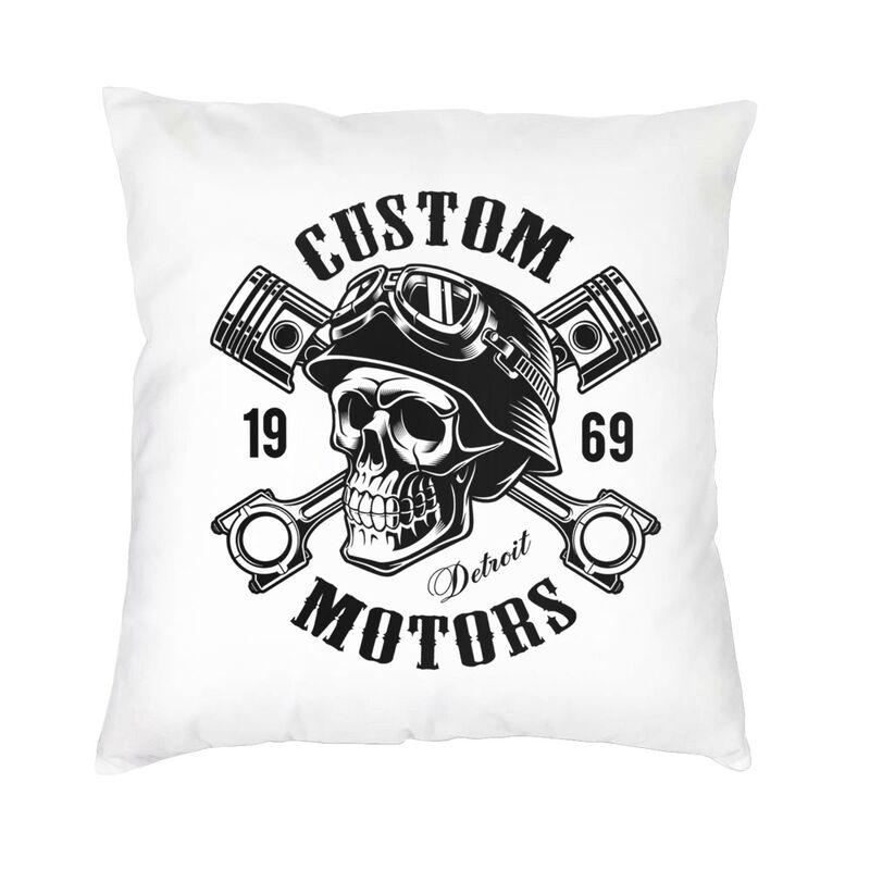 Day Of The Dead Sugar Skull Square Pillowcover Decoration Cushion Cover Throw Pillow for Sofa Doublesided Printing
