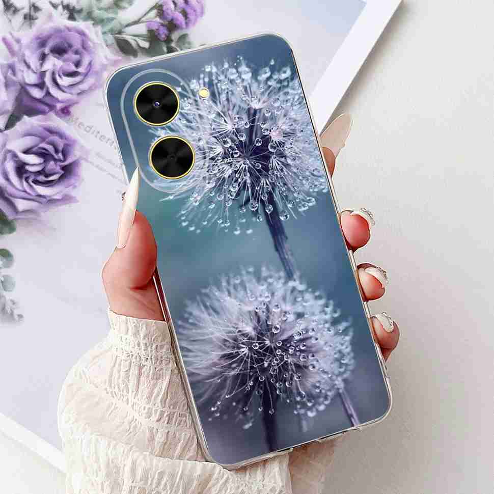 For Xiaomi Redmi A5 NFC Casing Pink Pattern Cover Soft Silicone Phone Case For Redmi A5 RedmiA5 NFC A5NFC 5G Protectors Bumper