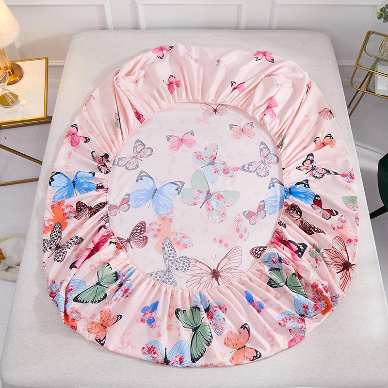 1 шт. простыни для спальни 100% полиэстер эластичная лента вокруг простыни на резинке только (Исключая наволочки)