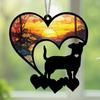 Pet Memorial Sun Catcher Dog Cat Suncatcher Pet Memorial Keepsake Stained Glass
