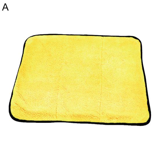 Car Wash Cloth Thickened Ultra Soft Dual Color Water Absorption Microfiber Waxing Towel for Automobile